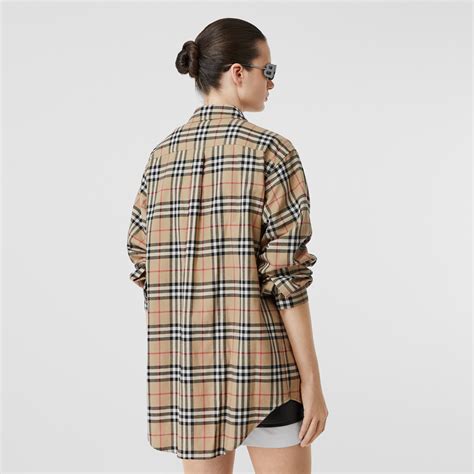 burberry shirt dames sale|Burberry flannel shirt oversized.